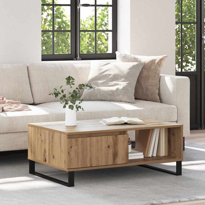 Tavolino da salotto rovere artigianale 90 x 60 x 35 cm 882590