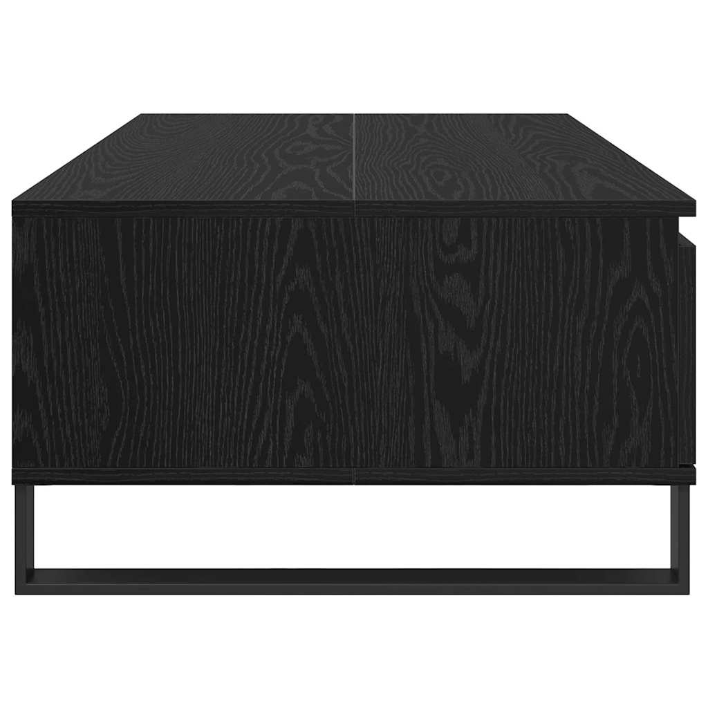 Tavolino da salotto con cassetto Rovere nero 90 x 60 x 35 cm 882591