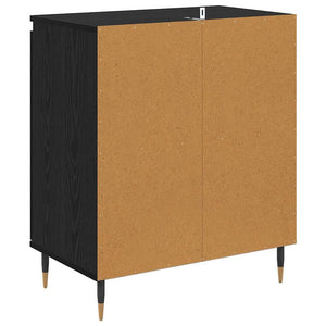 Credenza Rovere Nero 60 x 35 x 70 cm Legno multistrato 882597