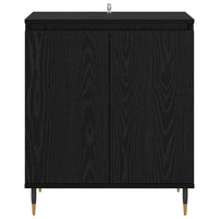 Credenza Rovere Nero 60 x 35 x 70 cm Legno multistrato 882597