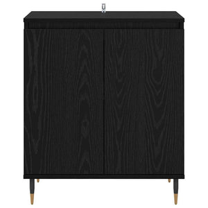 Credenza Rovere Nero 60 x 35 x 70 cm Legno multistrato 882597