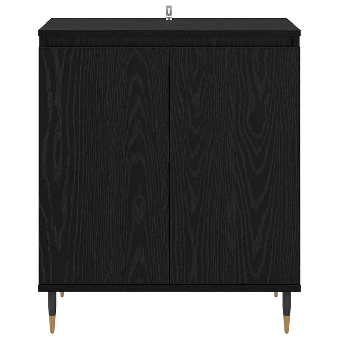 Credenza Rovere Nero 60 x 35 x 70 cm Legno multistrato 882597