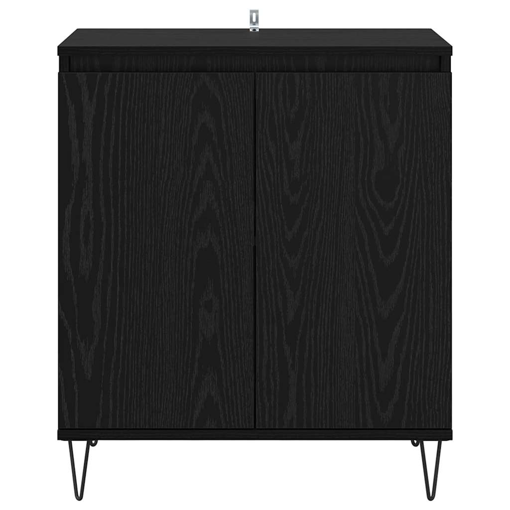 Credenza Rovere Nero 60 x 35 x 70 cm Legno multistrato 882600