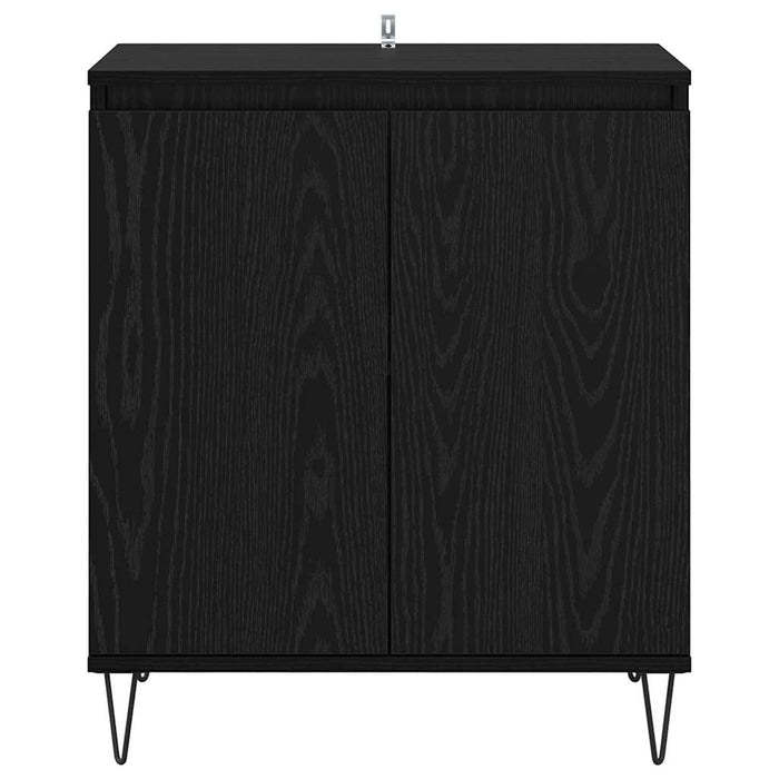 Credenza Rovere Nero 60 x 35 x 70 cm Legno multistrato 882600