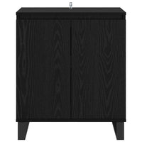 Credenza Rovere Nero 60 x 35 x 70 cm Legno multistrato 882603