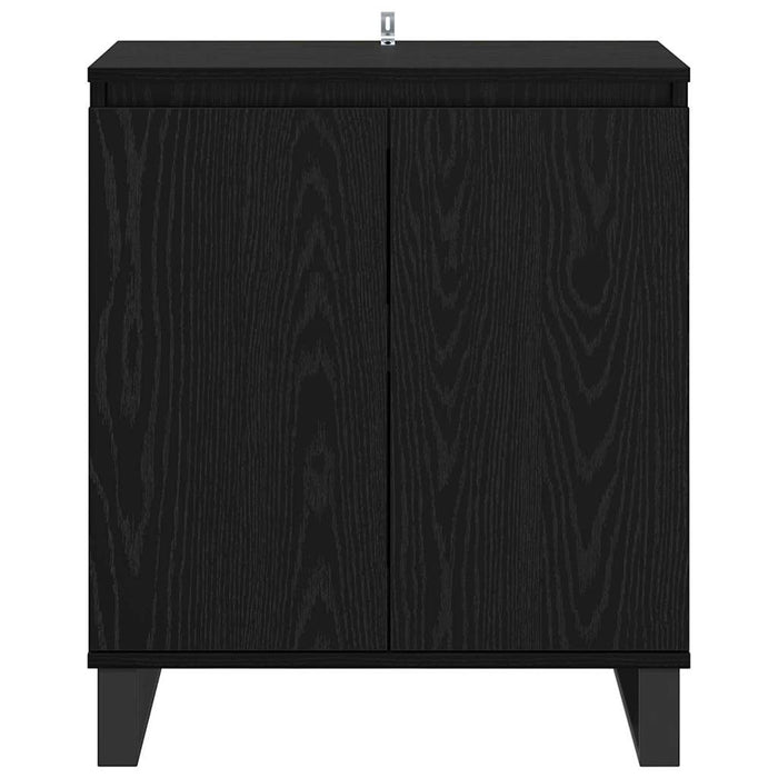 Credenza Rovere Nero 60 x 35 x 70 cm Legno multistrato 882603