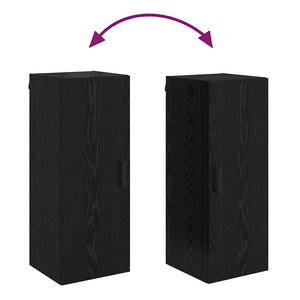 Pensile Rovere Nero 34,5 x 34 x 90 cm Legno multistrato 882609