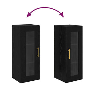 Pensile Rovere Nero 34,5 x 34 x 90 cm 882618