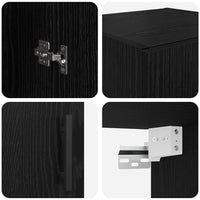 Pensile Rovere Nero 34,5 x 34 x 90 cm 882627