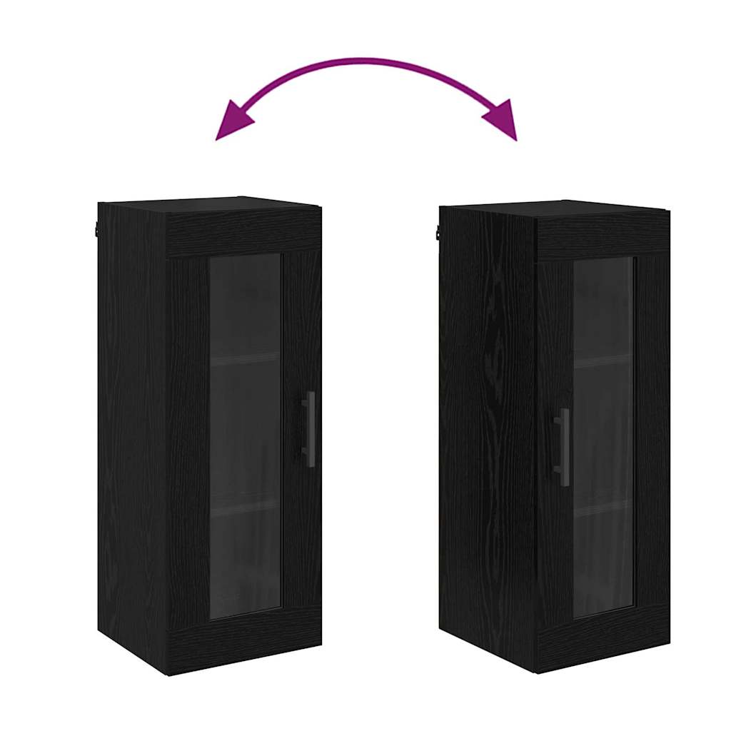 Pensile Rovere Nero 34,5 x 34 x 90 cm 882627