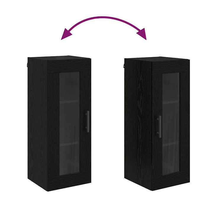 Pensile Rovere Nero 34,5 x 34 x 90 cm 882627