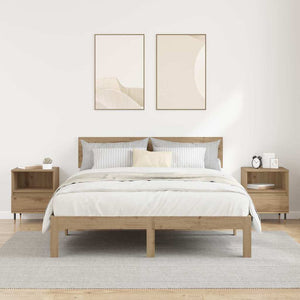 Armadio da Notte 2 pcs rovere artigianale 40 x 35 x 50 cm 882652