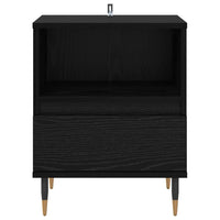 Armadio da Notte con cassetto 2 pcs Rovere nero 40 x 35 x 50 cm 882654