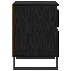 Armadio da Notte Rovere Nero 40 x 35 x 50 cm Legno multistrato 882667