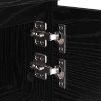 Armadio da Notte con cassetto 2 pcs Rovere Nero 40 x 35 x 50 cm 882668