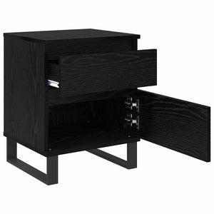 Armadio da Notte con cassetto 2 pcs Rovere Nero 40 x 35 x 50 cm 882668