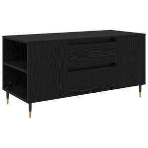Tavolino da Salotto con Cassetto-Tavolino da soggiorno-Tavolo Rovere Nero 102 x 44,5 x 50 cm 953960