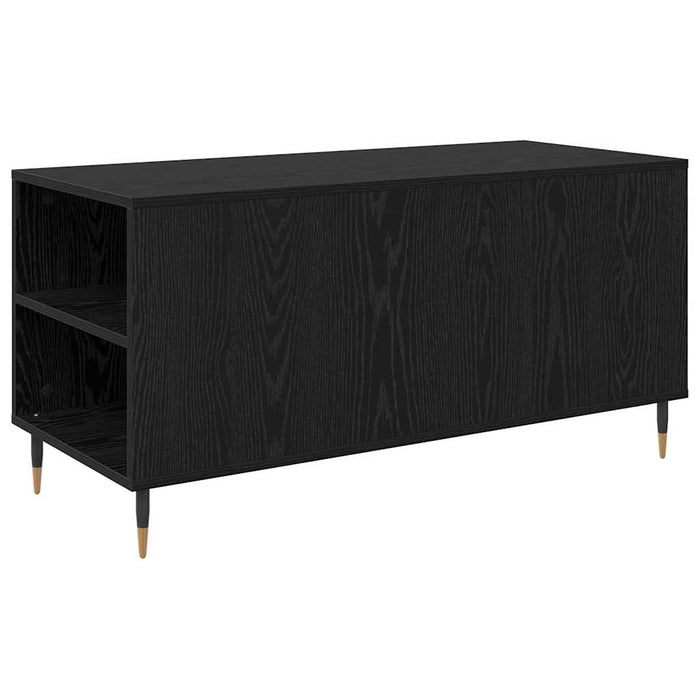 Tavolino da Salotto con Cassetto-Tavolino da soggiorno-Tavolo Rovere Nero 102 x 44,5 x 50 cm 953960