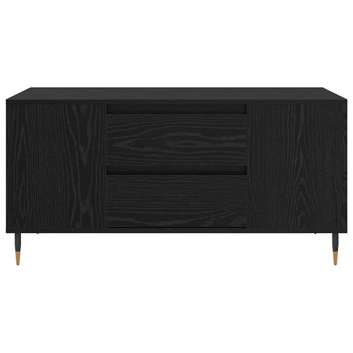 Tavolino da Salotto con Cassetto-Tavolino da soggiorno-Tavolo Rovere Nero 102 x 44,5 x 50 cm 953960