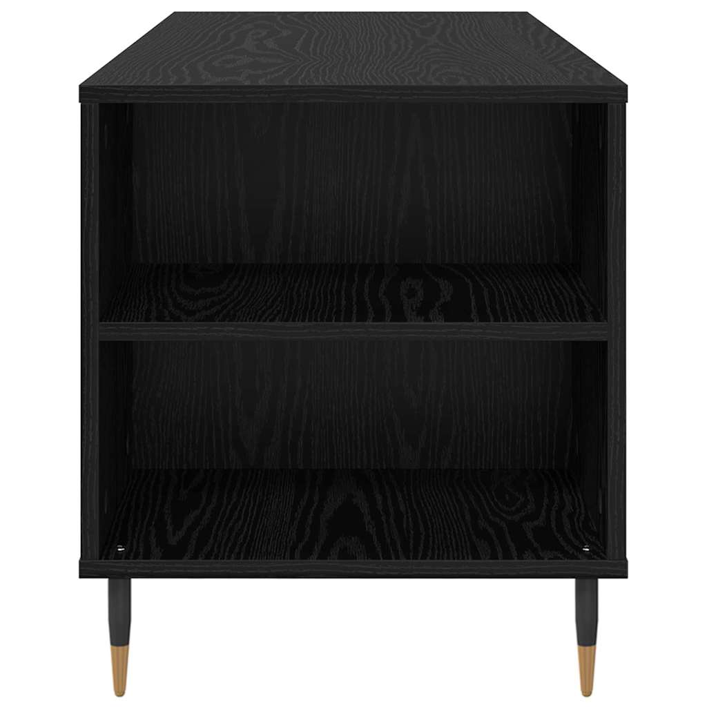 Tavolino da Salotto con Cassetto-Tavolino da soggiorno-Tavolo Rovere Nero 102 x 44,5 x 50 cm 953960
