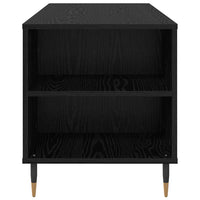 Tavolino da Salotto con Cassetto-Tavolino da soggiorno-Tavolo Rovere Nero 102 x 44,5 x 50 cm 953960