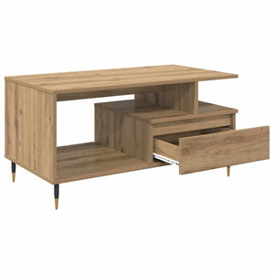 Tavolino da salotto rovere artigianale 90 x 49 x 45 cm 882706