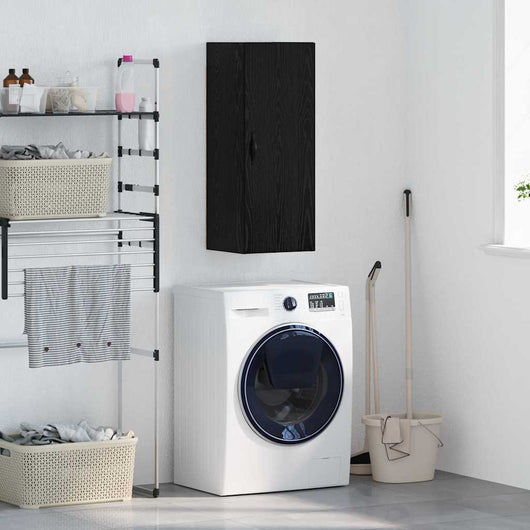 Pensile Rovere Nero 34,5 x 34 x 90 cm Legno multistrato 882749