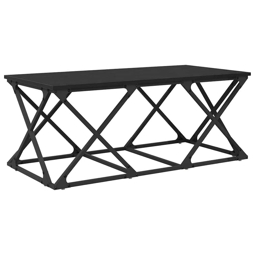 Tavolino da salotto Rovere nero 100 x 49 x 40 cm 882768