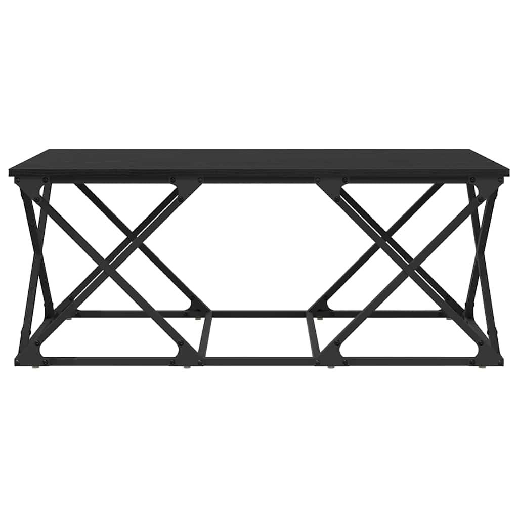 Tavolino da salotto Rovere nero 100 x 49 x 40 cm 882768