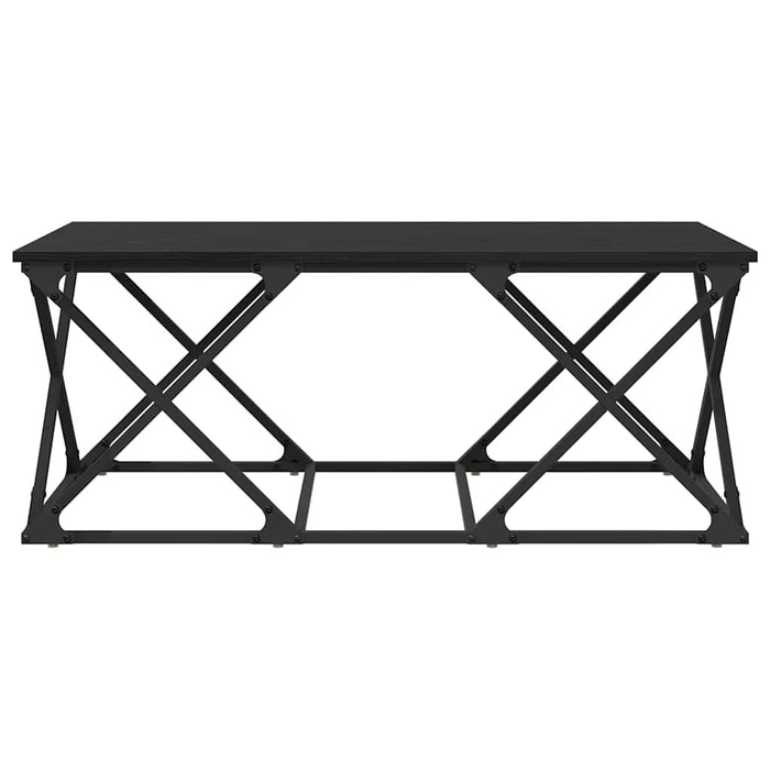 Tavolino da salotto Rovere nero 100 x 49 x 40 cm 882768