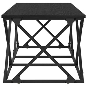 Tavolino da salotto Rovere nero 100 x 49 x 40 cm 882768