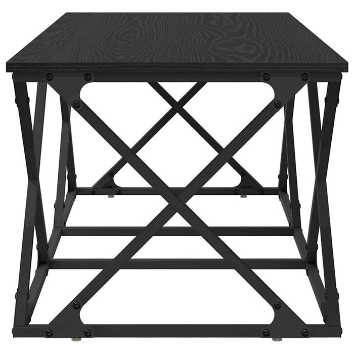 Tavolino da salotto Rovere nero 100 x 49 x 40 cm 882768