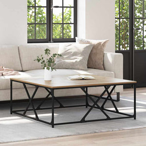 Tavolino da Salotto-Tavolino da soggiorno-Tavolo Rovere artigianale 100 x 100 x 40 cm 350810