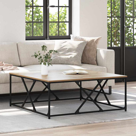 Tavolino da Salotto-Tavolino da soggiorno-Tavolo Rovere artigianale 100 x 100 x 40 cm 350810