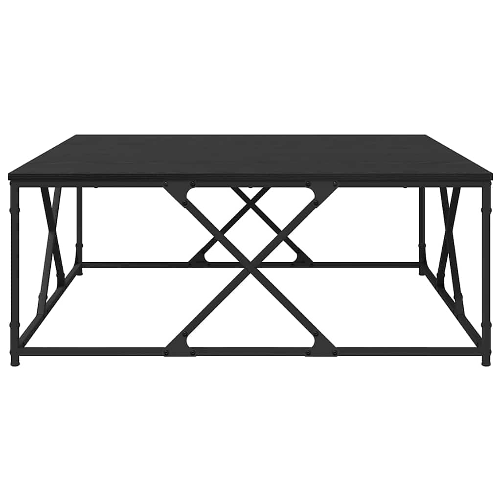 Tavolino da salotto Rovere nero 100 x 100 x 40 cm 882771