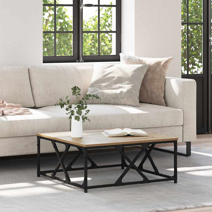 Tavolino da salotto rovere artigianale 70 x 70 x 30 cm 882773