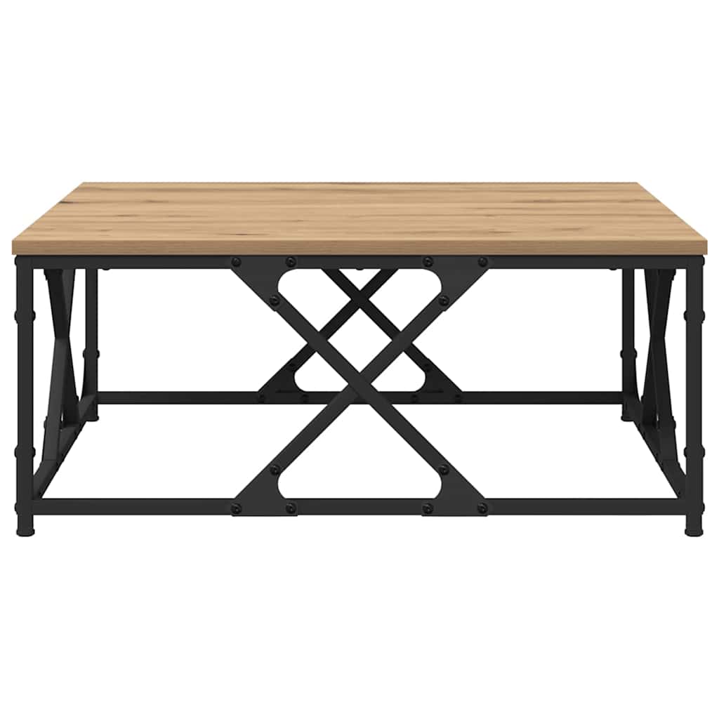 Tavolino da salotto rovere artigianale 70 x 70 x 30 cm 882773