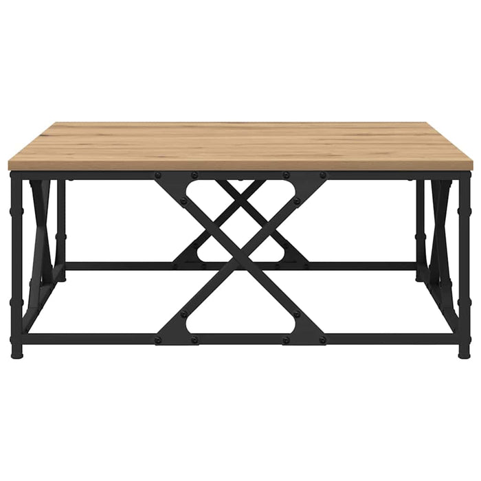 Tavolino da salotto rovere artigianale 70 x 70 x 30 cm 882773