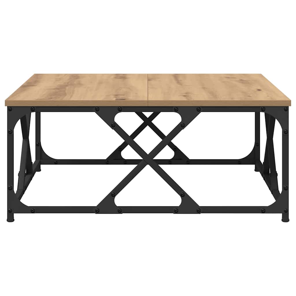 Tavolino da salotto rovere artigianale 70 x 70 x 30 cm 882773