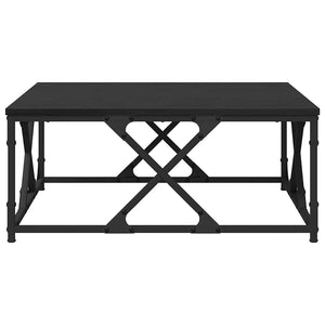 Tavolino da salotto Rovere nero 70 x 70 x 30 cm 882774