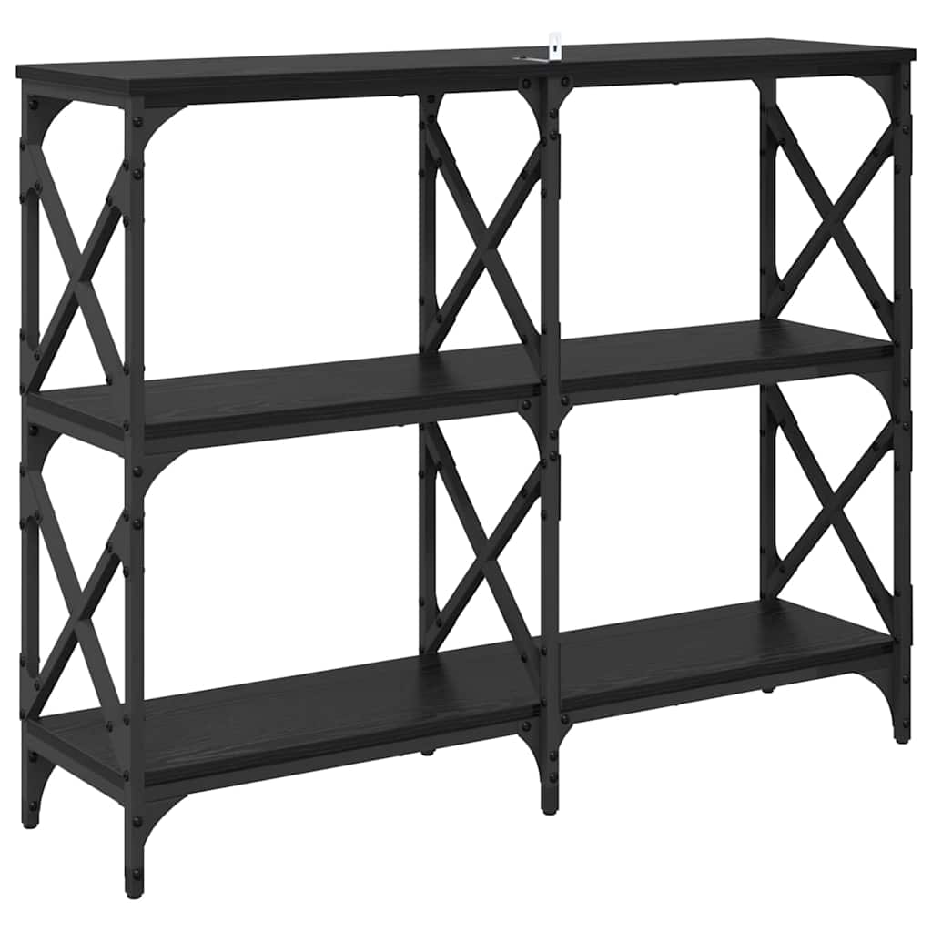 Tavolo consolle Rovere Nero 100 x 28 x 80,5 cm 882783
