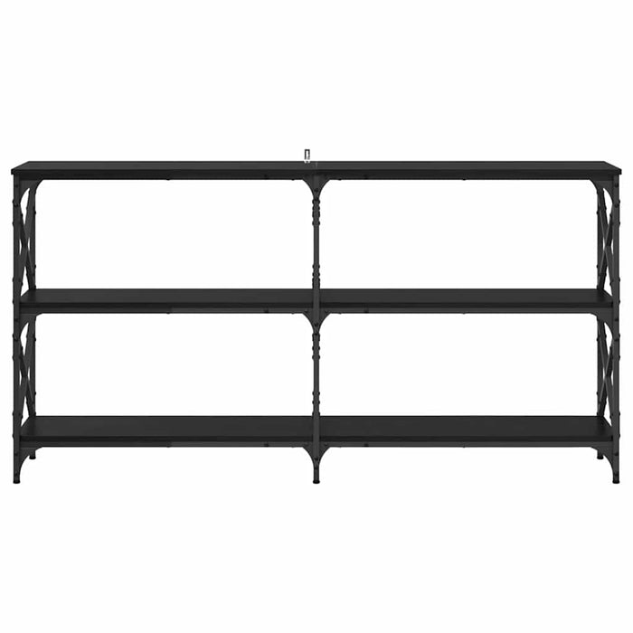 Tavolo consolle Rovere nero 156 x 28 x 80,5 cm 882786