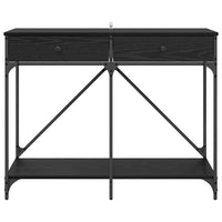 Tavolo consolle con cassetto Rovere Nero 100 x 39 x 78,5 cm 882808