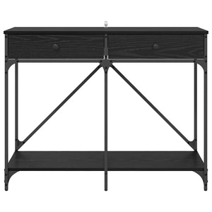 Tavolo consolle con cassetto Rovere Nero 100 x 39 x 78,5 cm 882808