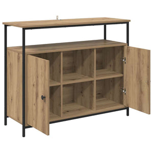 Credenza-Buffet-Armadio da cucina Rovere artigianale 100 x 35 x 80 cm Legno multistrato 822884