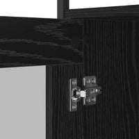 Credenza Rovere Nero 100 x 35 x 80 cm Legno multistrato 882817