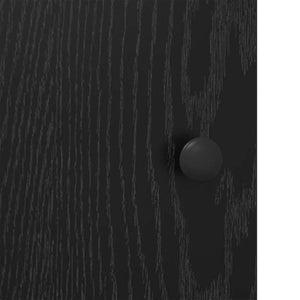 Credenza Rovere Nero 100 x 33 x 75 cm Legno multistrato 882827