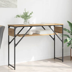 TavoloConsolle Rovere artigianale 105x30x75cm Legno multistrato 882882