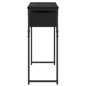 TavoloConsolle Rovere nero 75x30x75cm Legno multistrato 882885