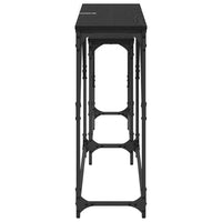 Tavolo consolle 2 pcs Rovere Nero 100 x 28 x 75 cm 882888